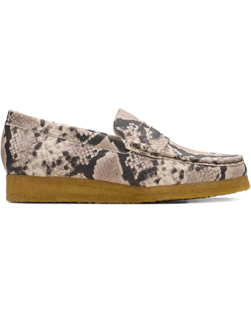 Clarks Wallabee snake loafer - Grau Grau