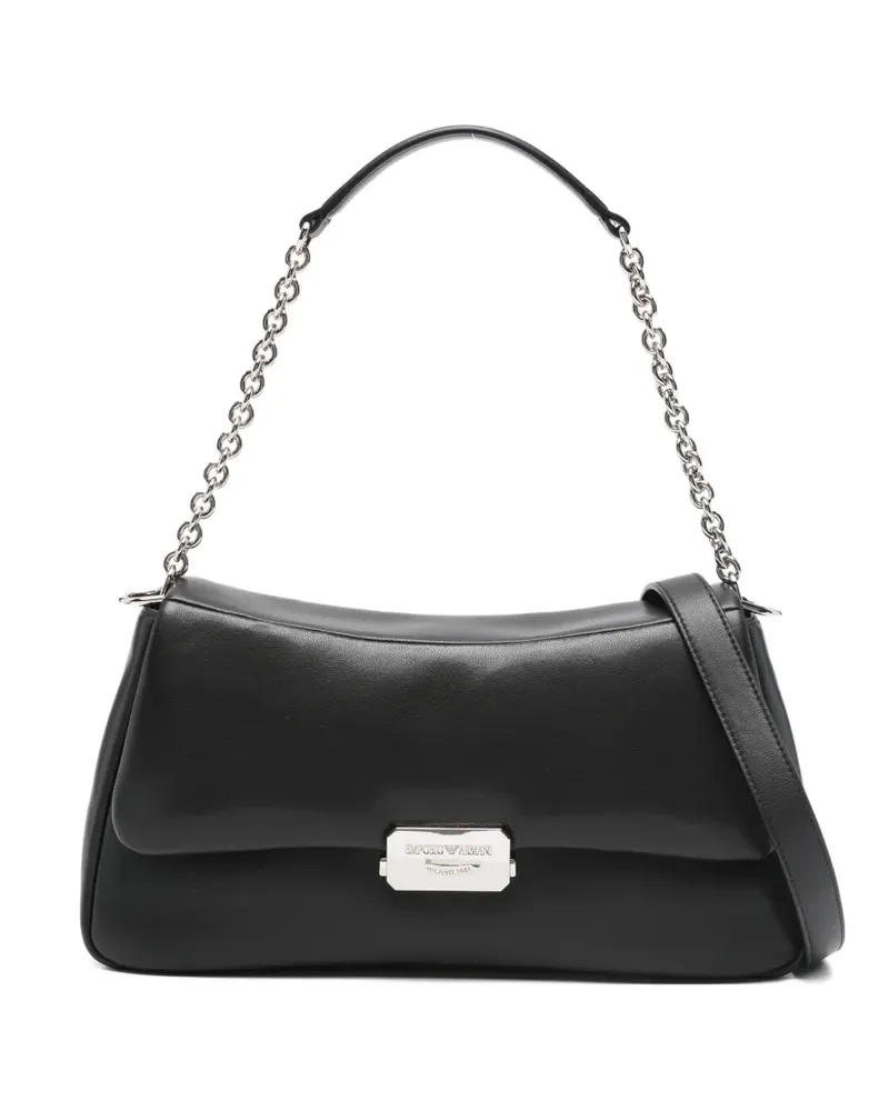 Emporio Armani chain-strap shoulder bag - Schwarz Schwarz