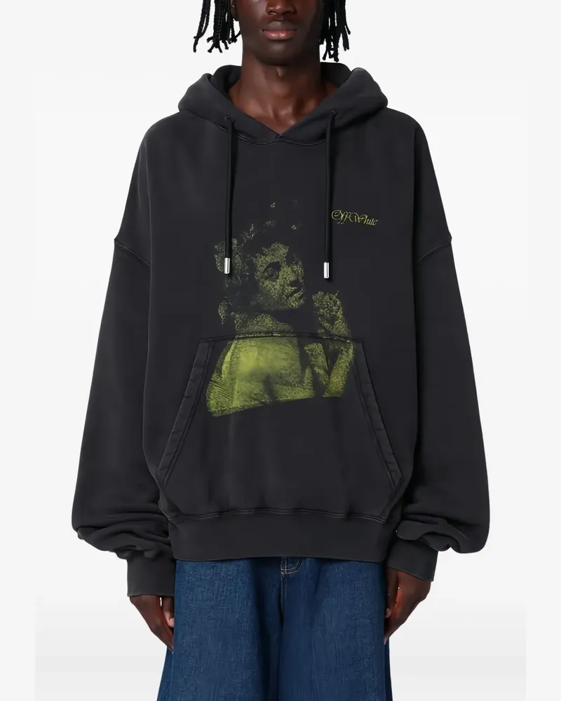 OFF-WHITE Hoodie mit grafischem Print - Schwarz Schwarz
