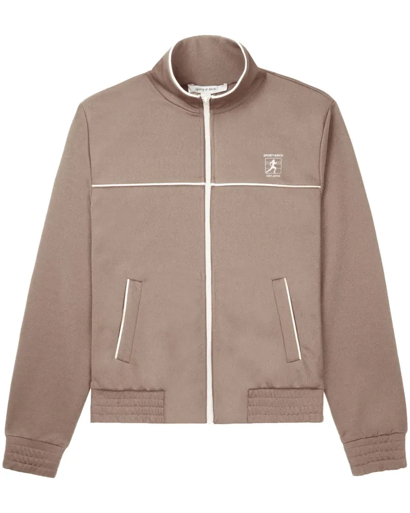 SPORTY & RICH Runner Sportjacke - Braun Braun
