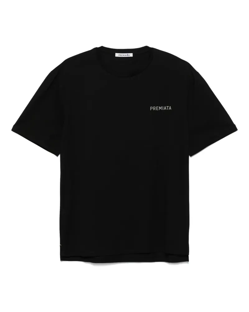 Premiata T-Shirt mit seitlichen Schlitzen - Schwarz Schwarz