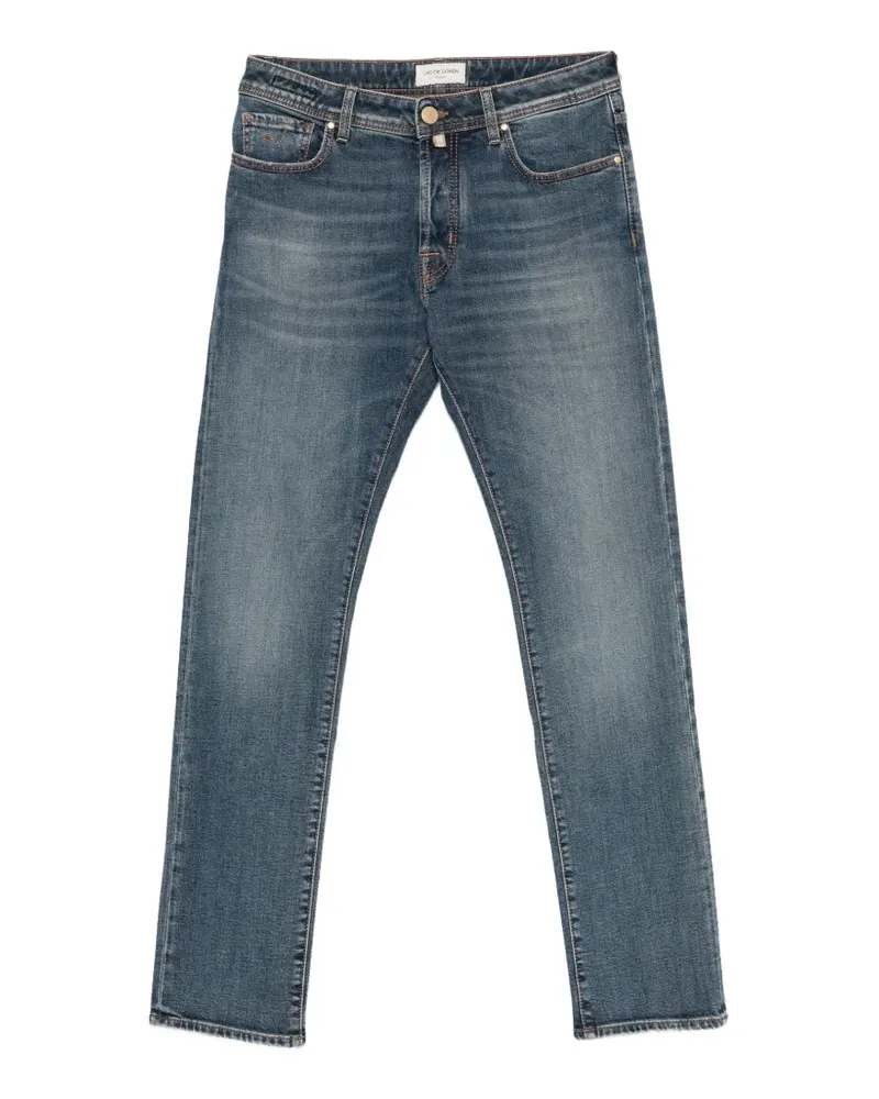 Jacob Cohën faded straight-leg jeans - Blau Blau