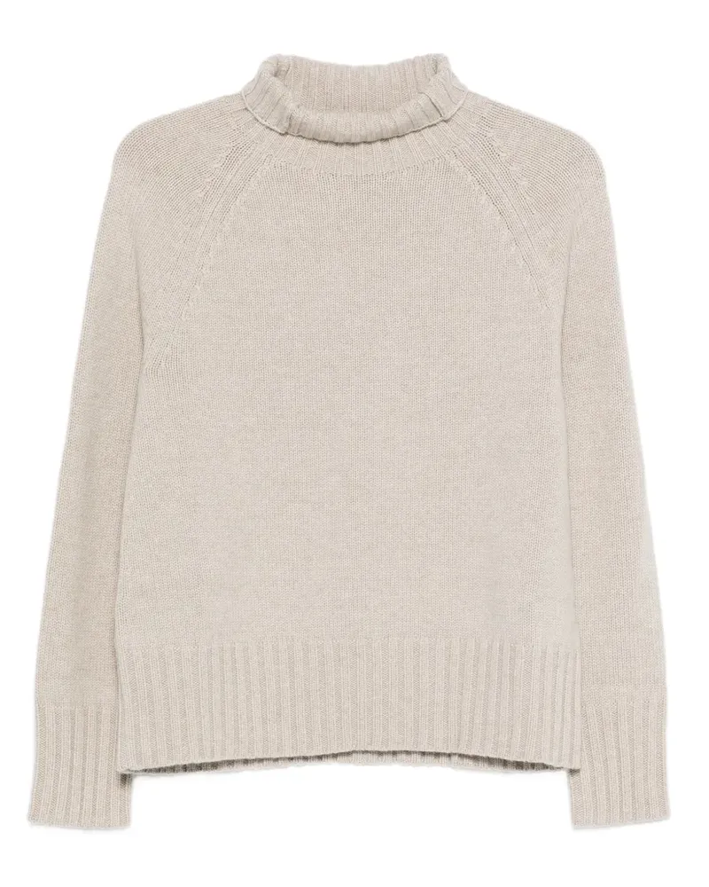 Max Mara Max Mara Stehkragen-Pullover mit Raglanärmeln - Braun Braun