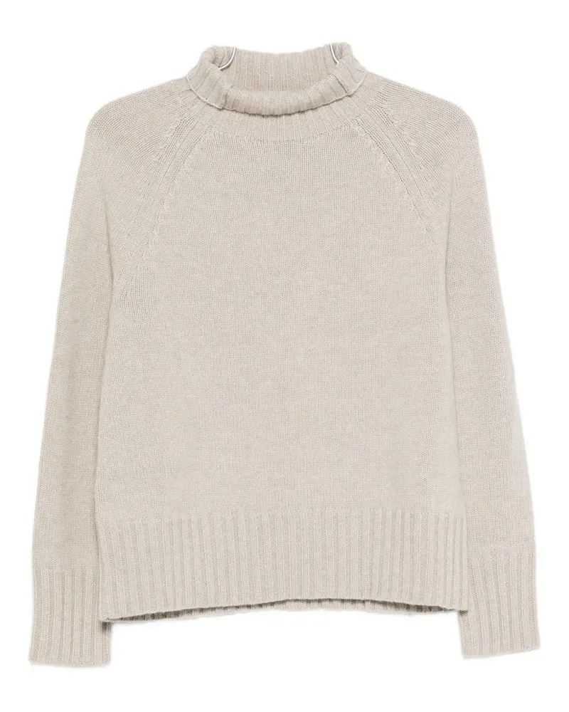 Max Mara Max Mara Stehkragen-Pullover mit Raglanärmeln - Braun Braun
