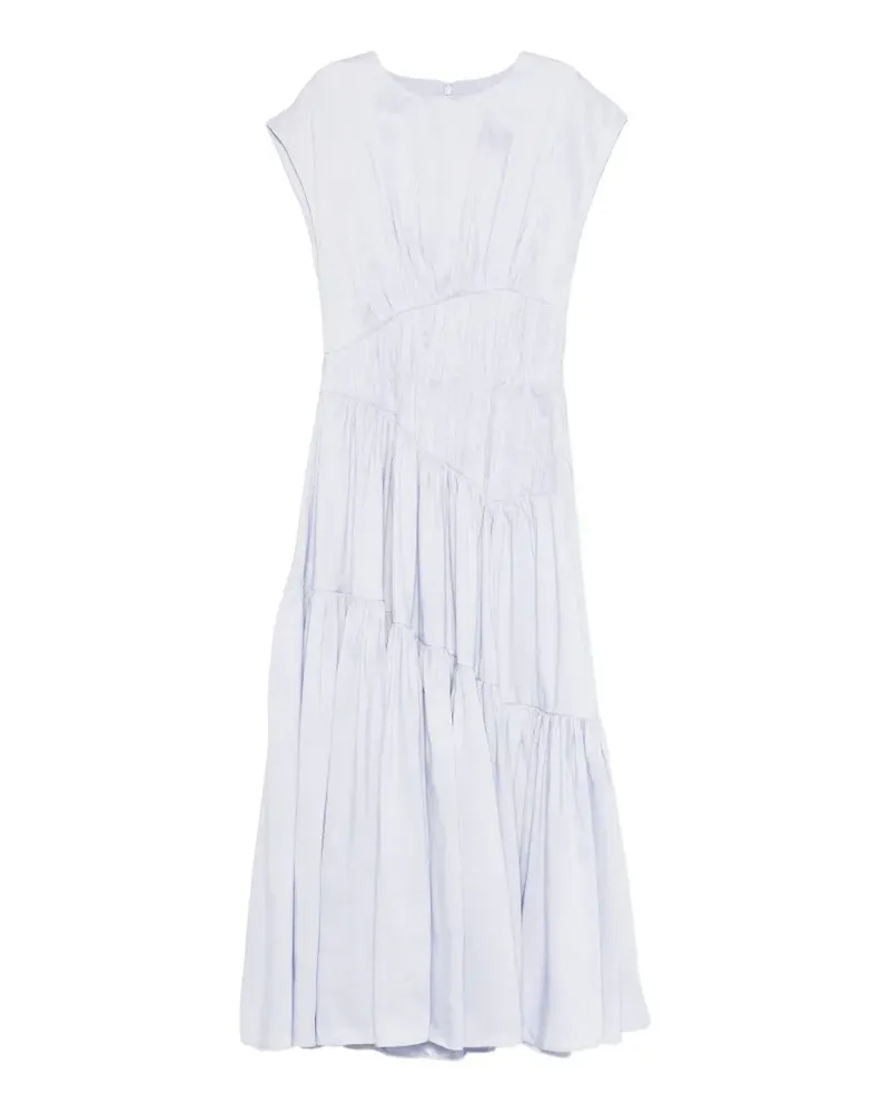 Aje. Ecliptica tiered midi dress - Blau Blau