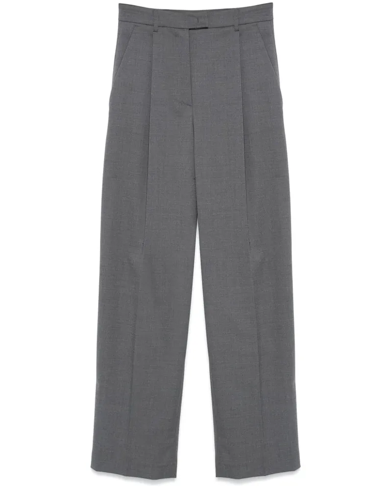Blanca Hose mit Bundfalten - Grau Grau