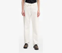 Easy Dad Jeans mit Gesäßtaschen - Weiß