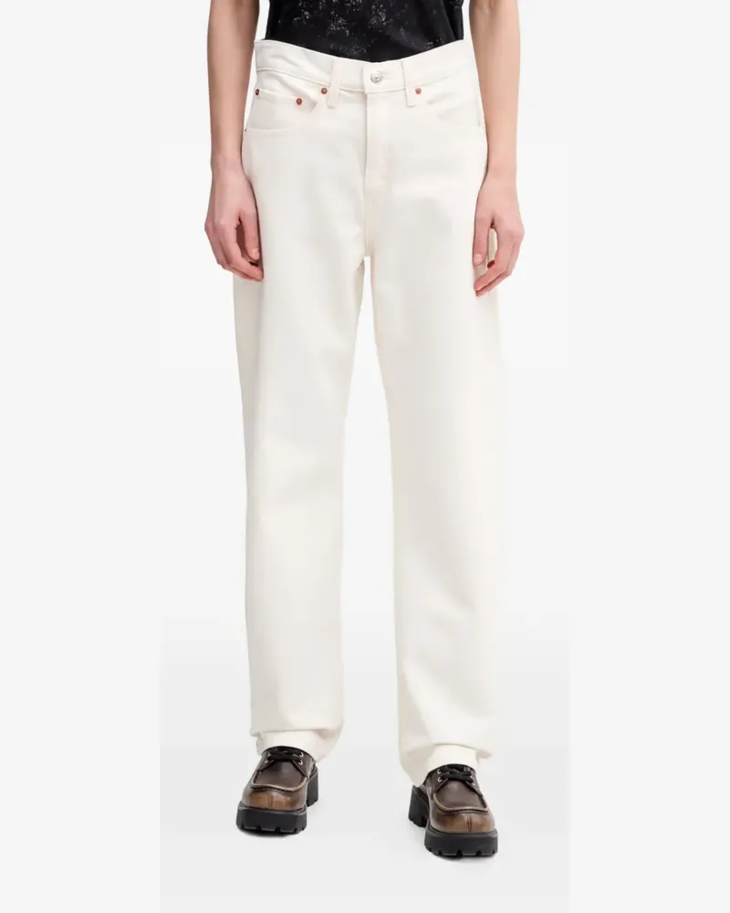 Levi's Easy Dad Jeans mit Gesäßtaschen - Weiß Weiß