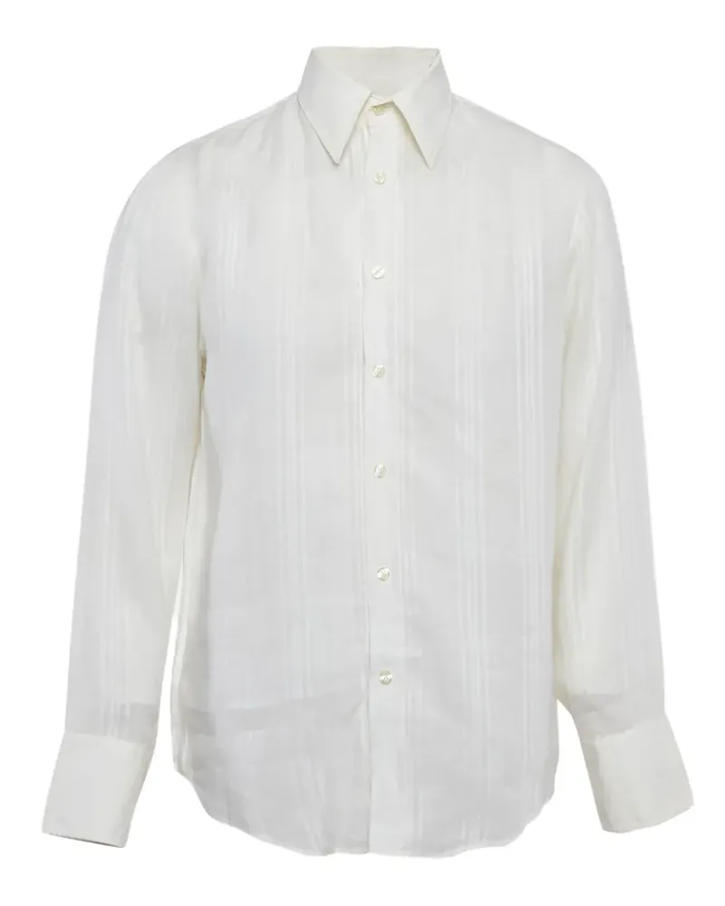 HUGO BOSS Pre-owned gestreiftes Hemd - Weiß Weiß