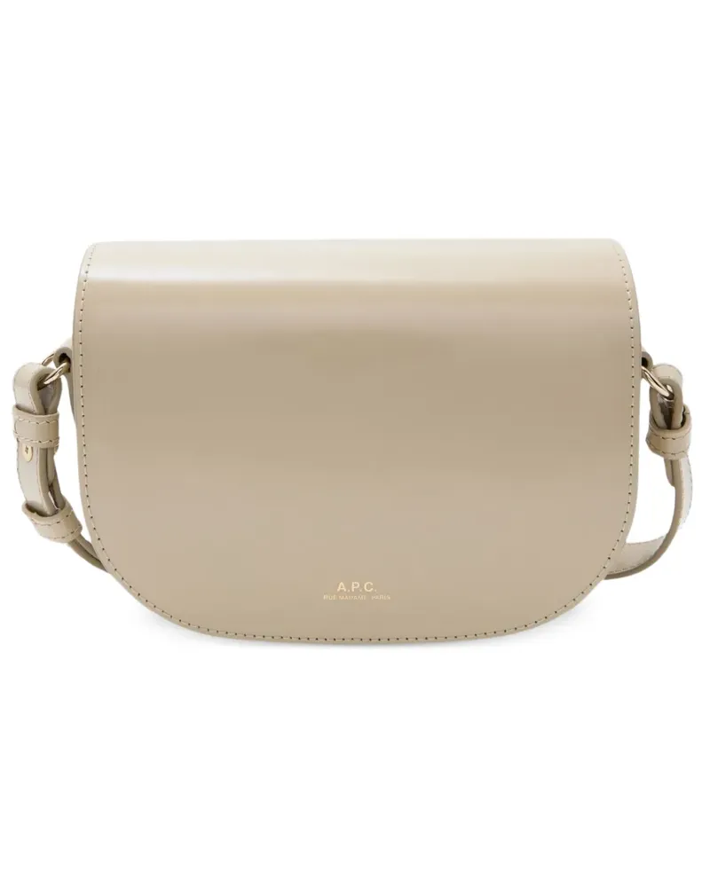 A.P.C. Saddle Schultertasche - Nude Nude