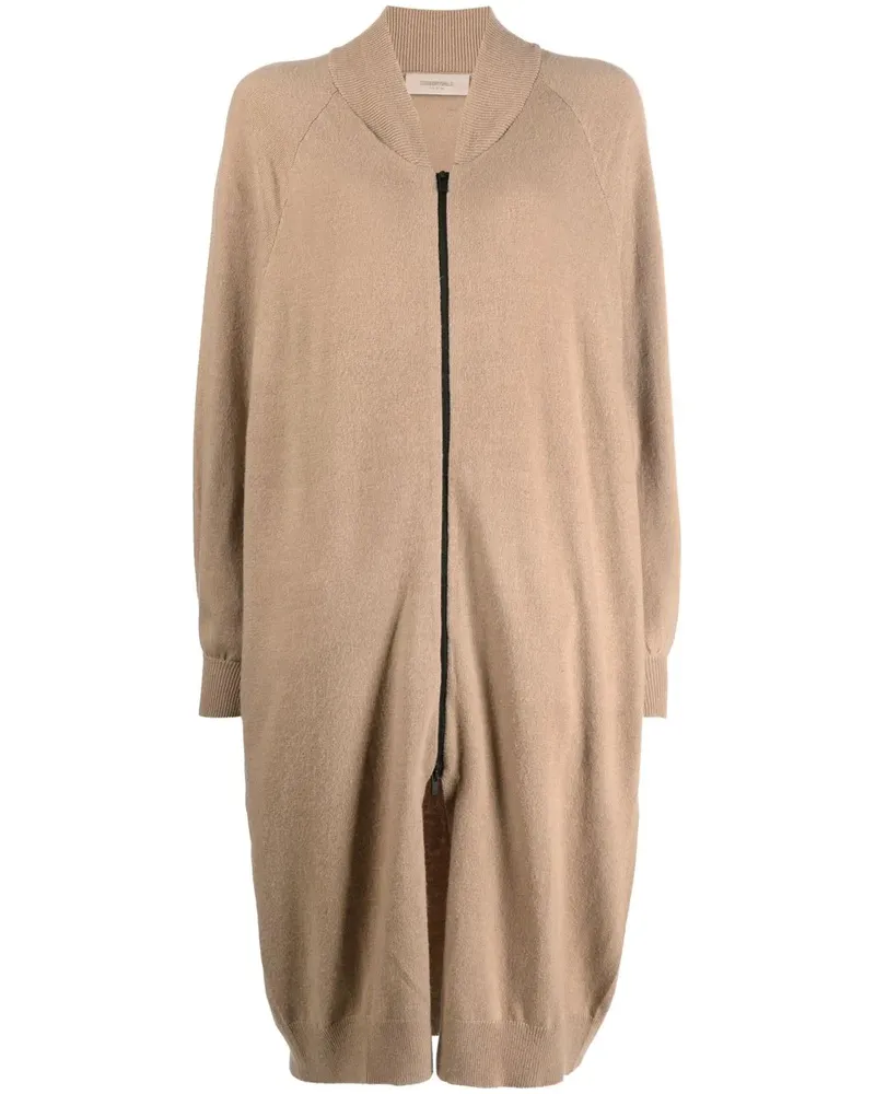 Fear of God Strickmantel mit Logo-Patch - Nude Nude