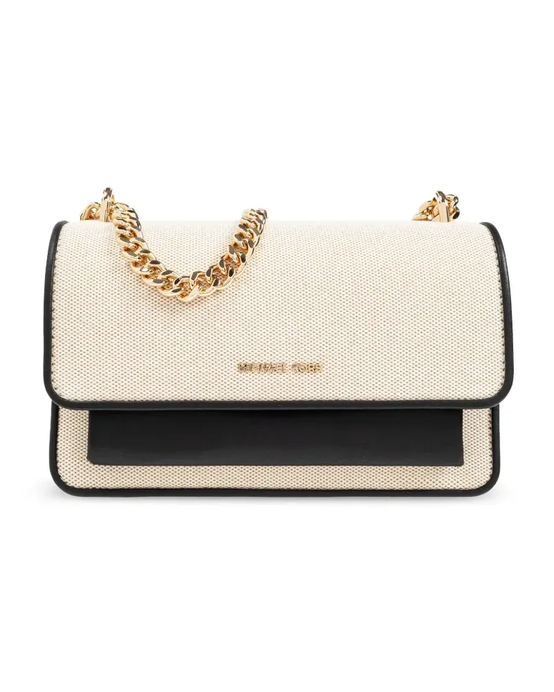 Michael Kors Schultertasche mit Kettenriemen - Nude Nude