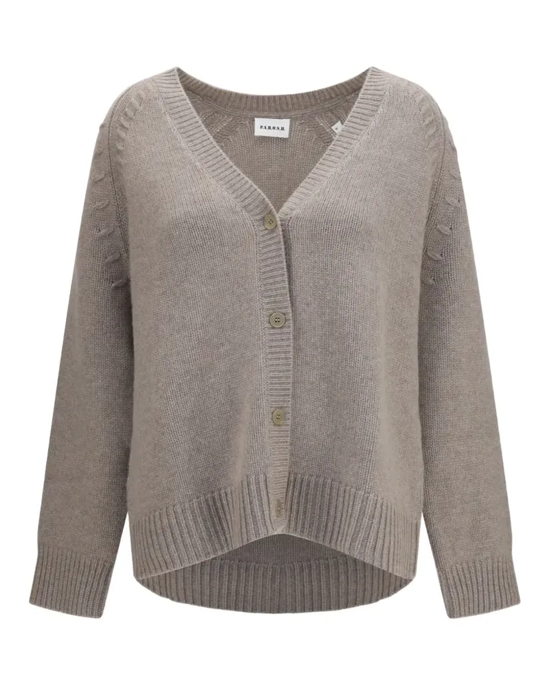 P.A.R.O.S.H. P.A.R.O H. V-neck cashmere cardigan - Nude Nude