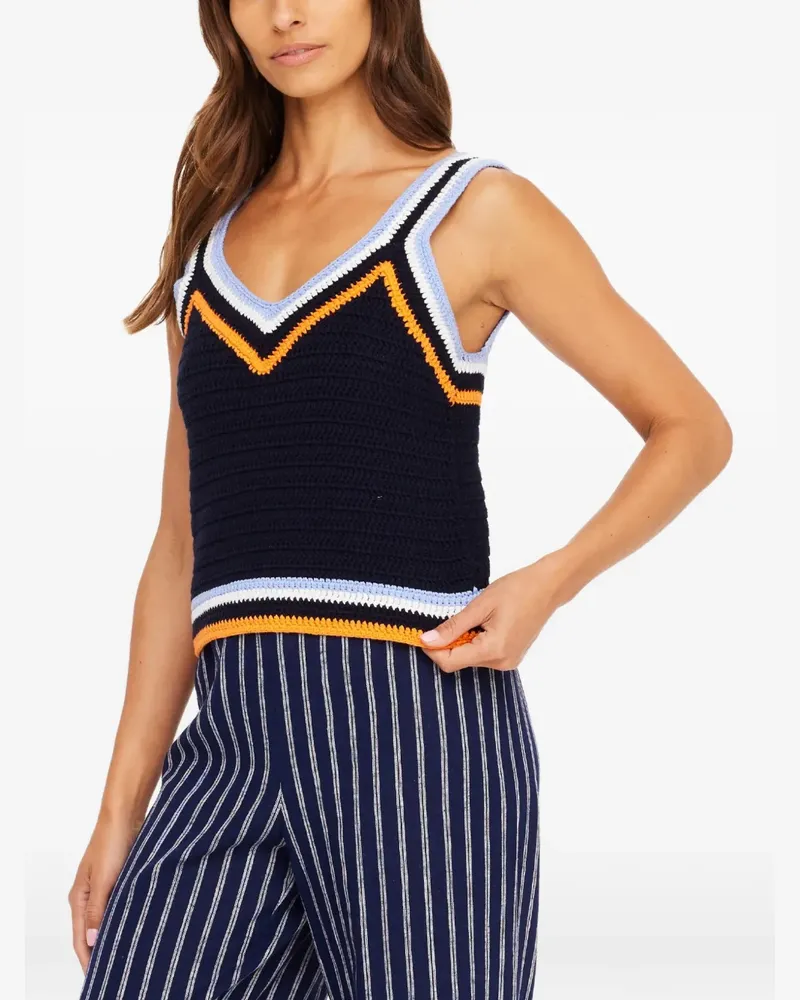 The Upside Lucien V-neck tank top - Blau Blau