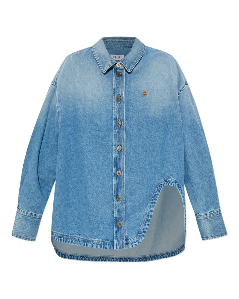 ATTICO Jeanshemd mit asymmetrischem Saum - Blau Blau