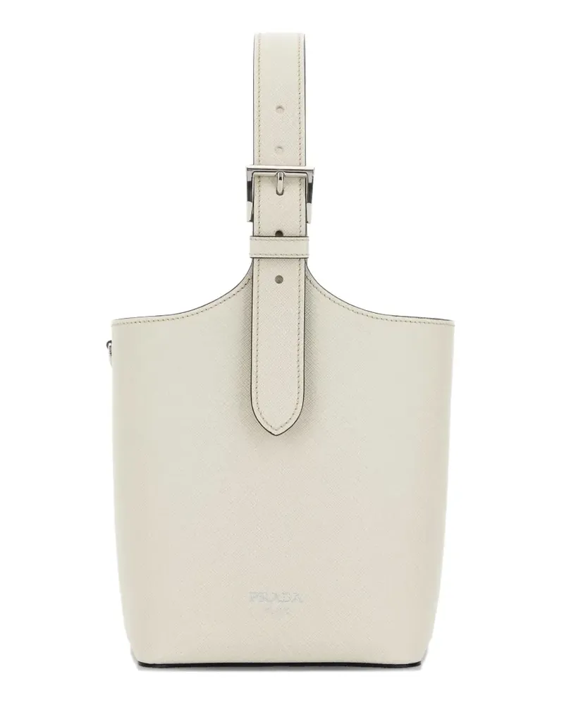 Prada buckled leather bucket bag - Nude Nude