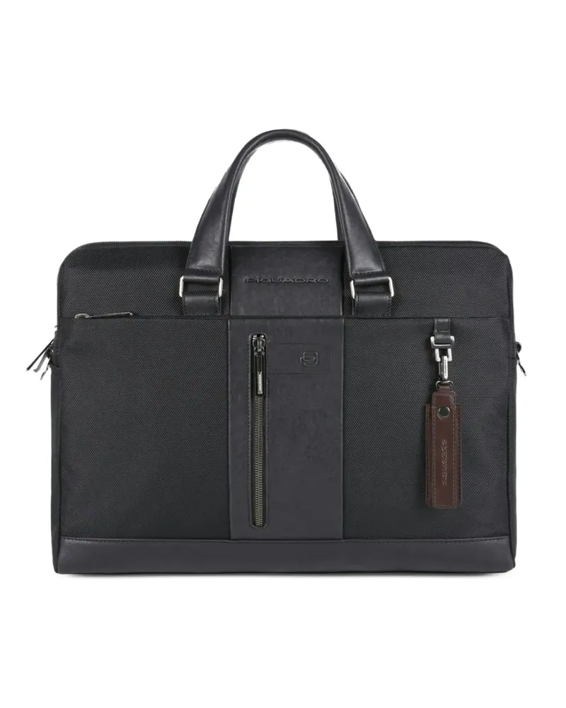 Piquadro leather laptop bag - Schwarz Schwarz