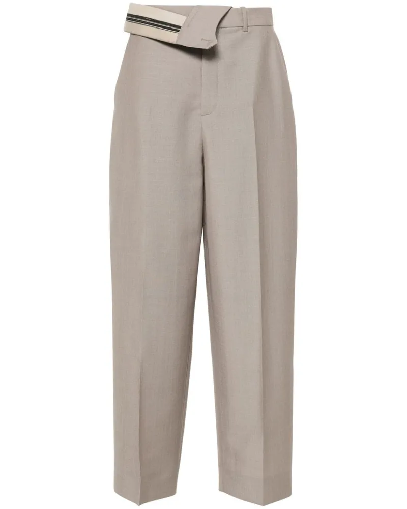 Fendi Tapered-Hose mit Bügelfalten - Nude Nude