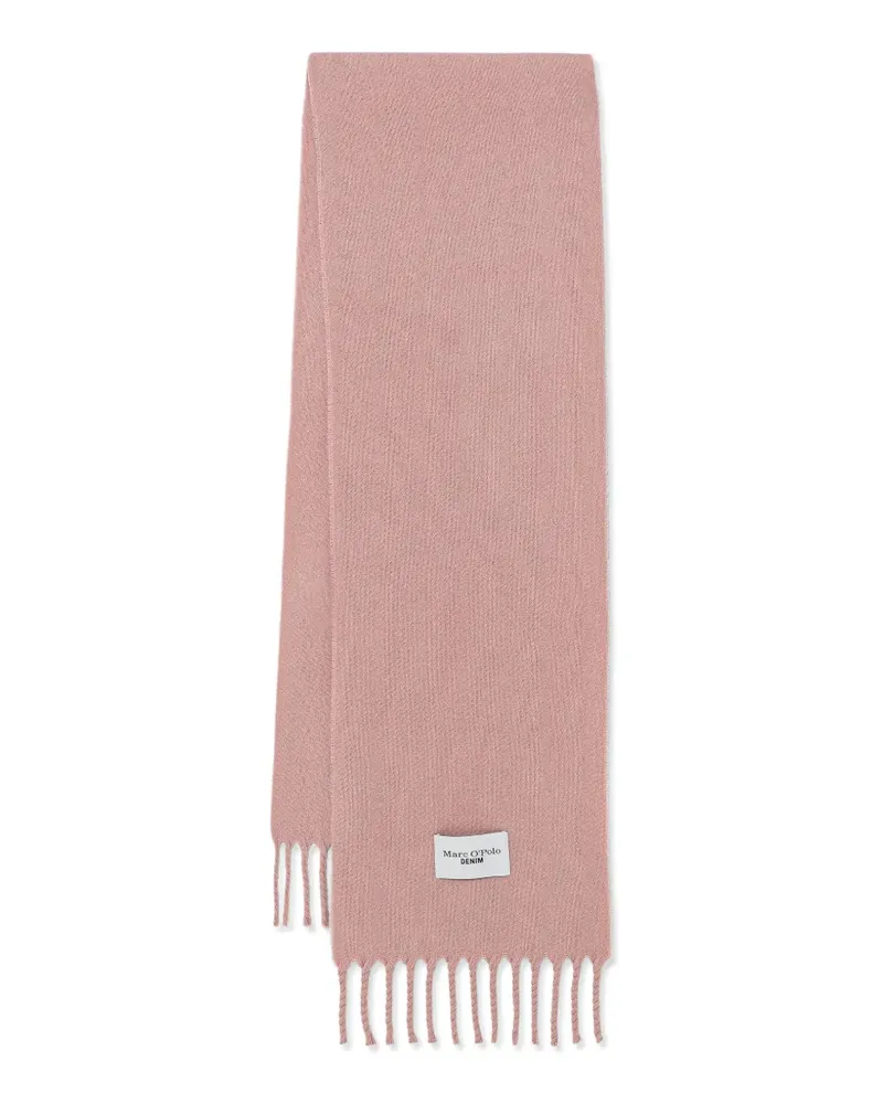 Marc O'Polo fringed wool scarf - Rosa Rosa