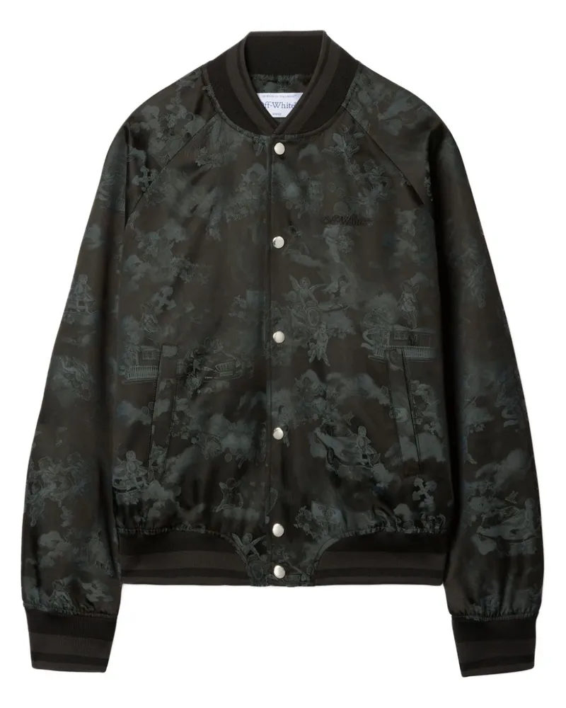 OFF-WHITE Fresco Bomberjacke - Schwarz Schwarz