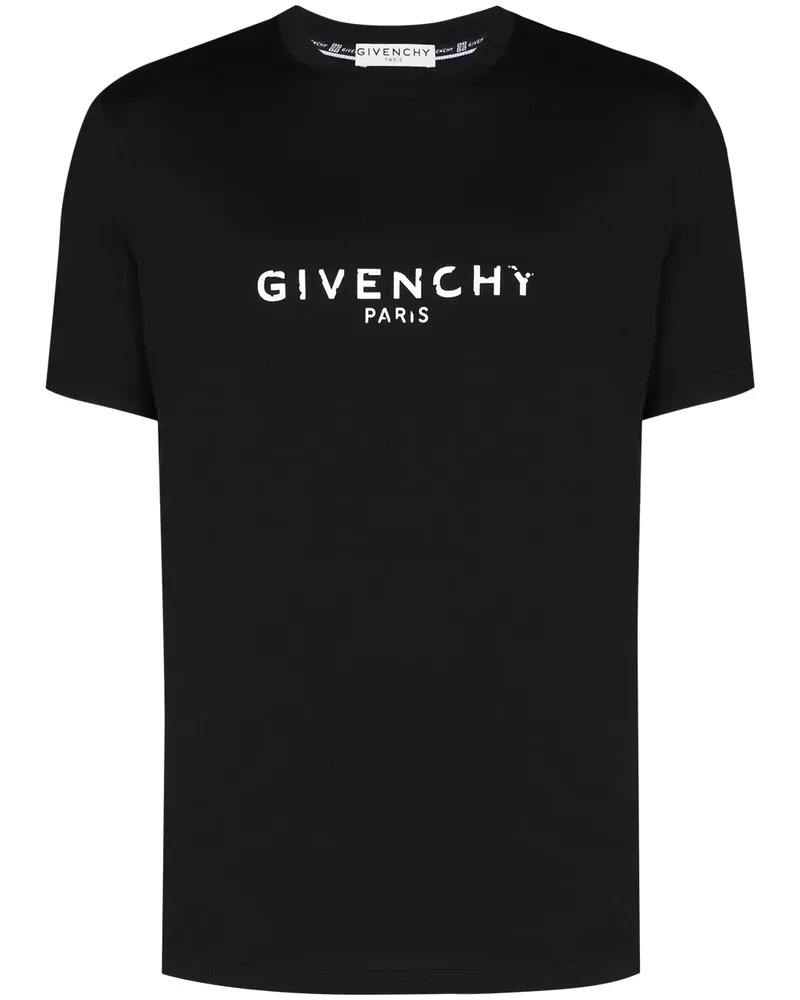 Givenchy logo print T-shirt - Schwarz Schwarz