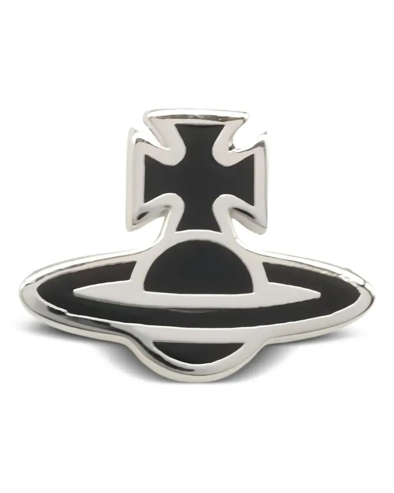 Vivienne Westwood 2020s Ohrring mit Kreuzanhänger - Silber Silber
