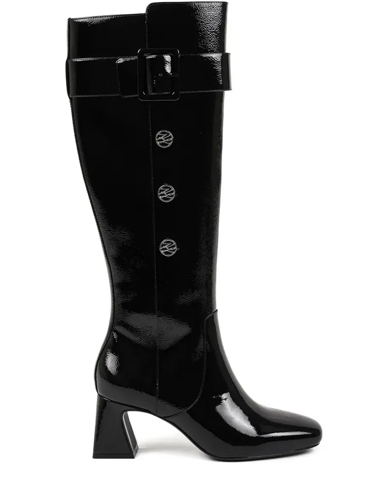 Karl Lagerfeld Hohe Beata Autograph Stiefel 60mm - Schwarz Schwarz