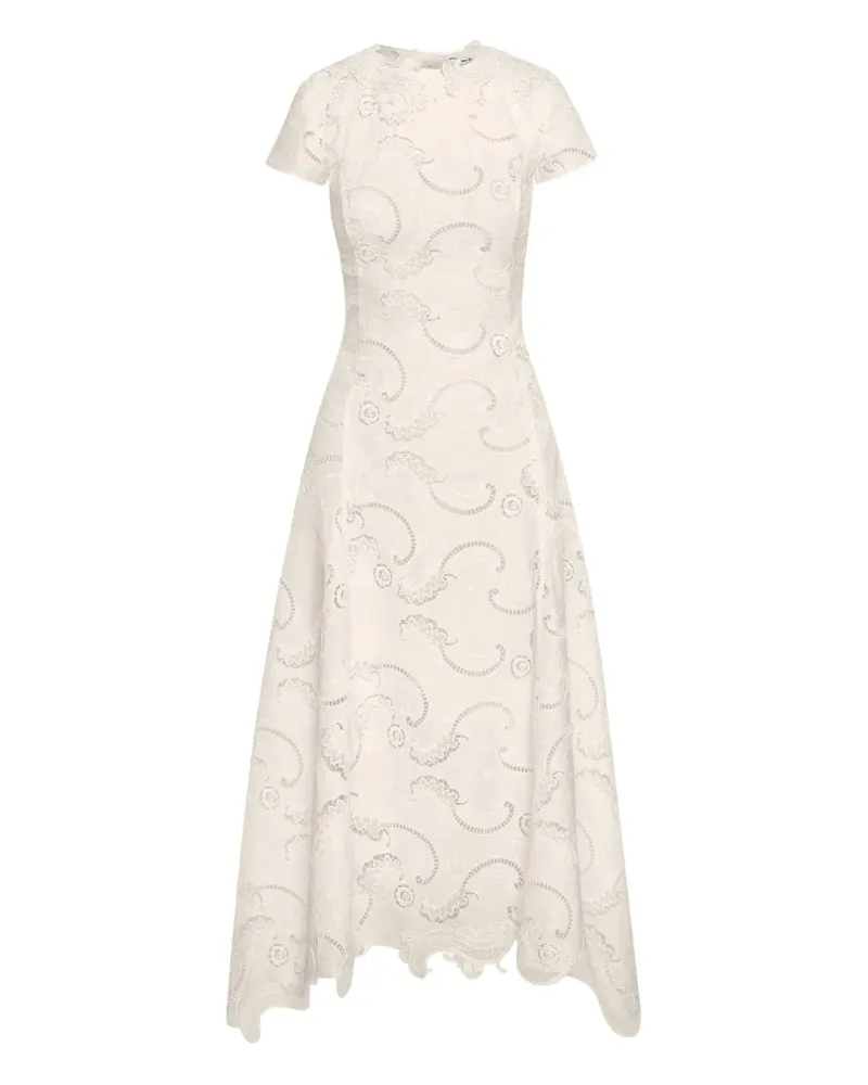 Oscar de la Renta Kleid aus Guipure-Spitze - Weiß Weiß
