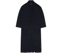 Kimono mit Fransen - Blau