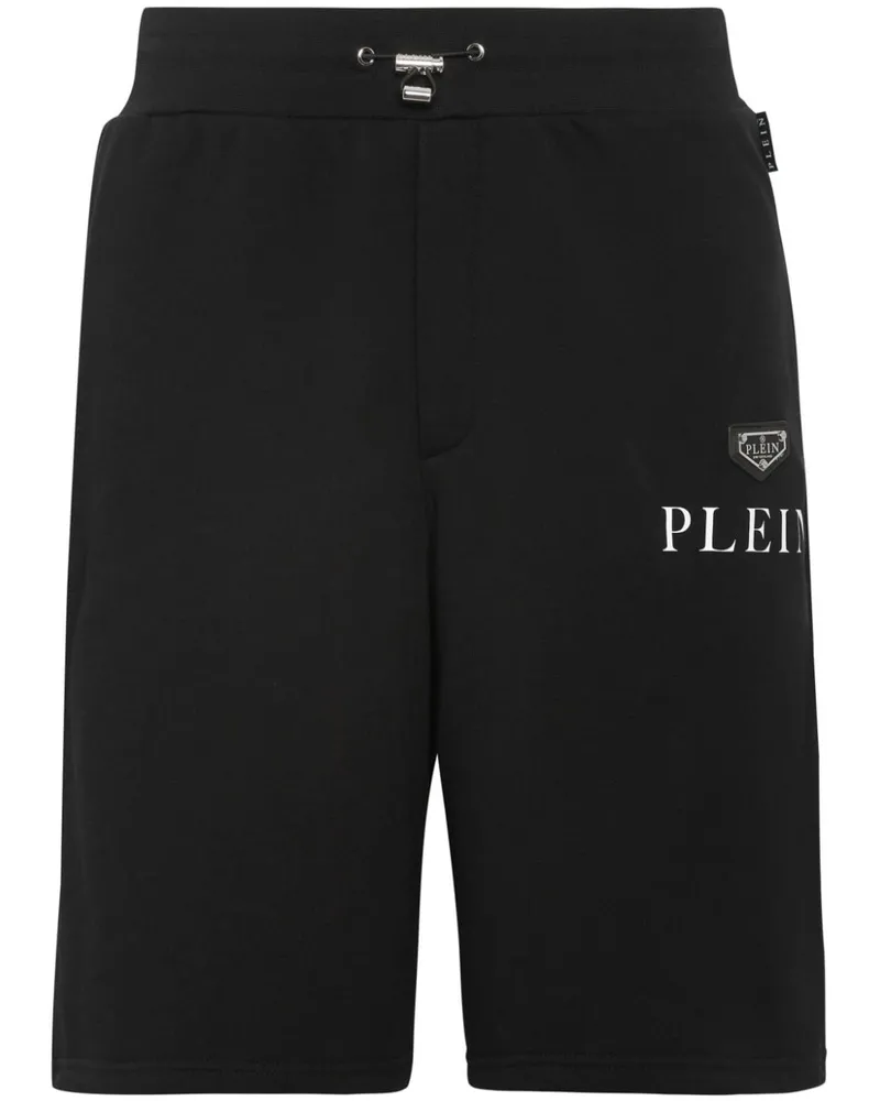 Philipp Plein Shorts mit Logo-Print - Schwarz Schwarz
