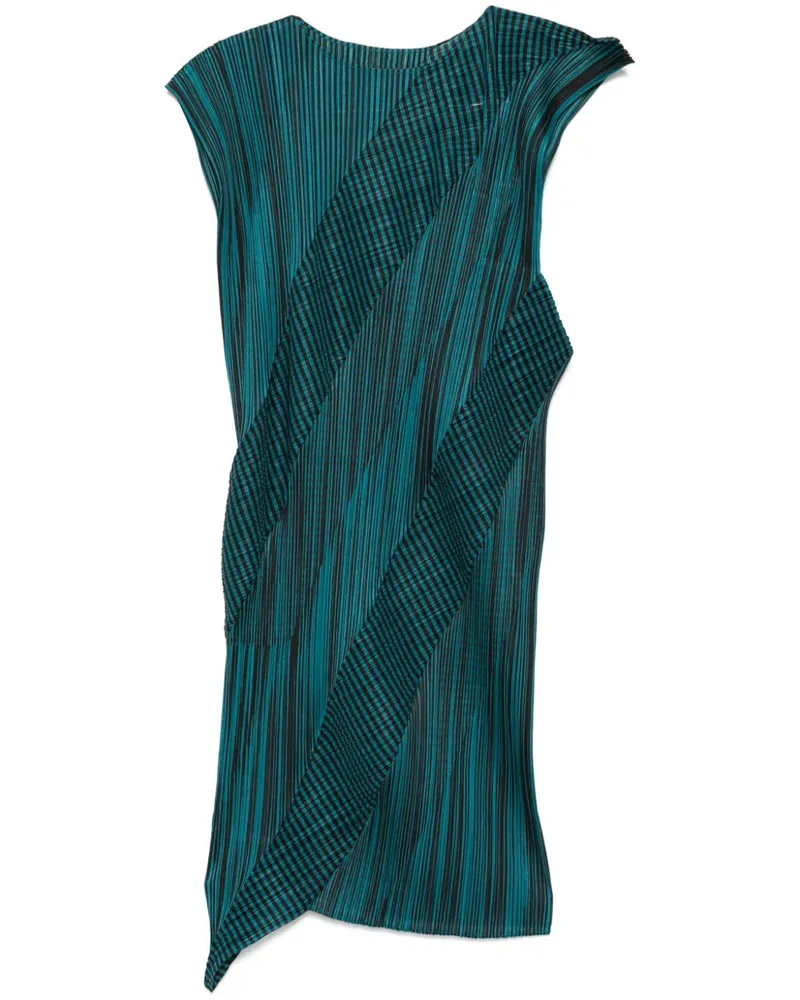 Issey Miyake Cosmic Rays Midikleid - Schwarz Schwarz