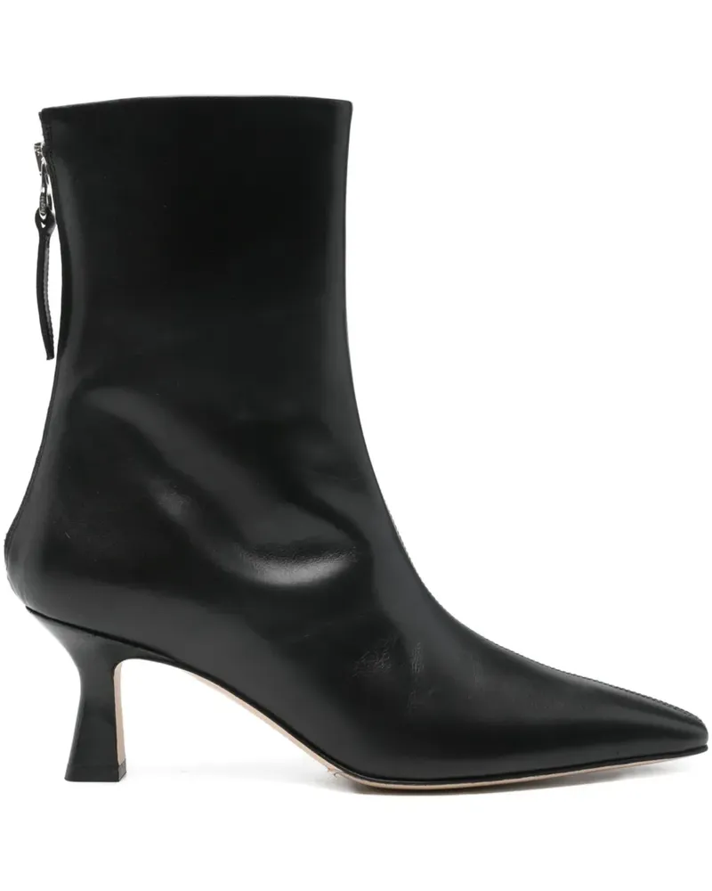 aeyde Stiefel mit spitzer Kappe - Schwarz Schwarz