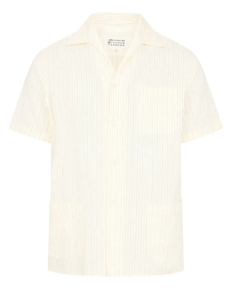 Maison Margiela Kurzärmeliges Hemd - Weiß Weiß