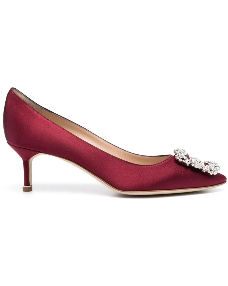 Manolo Blahnik Hangisi Pumps mit Kristallen - Rot Rot