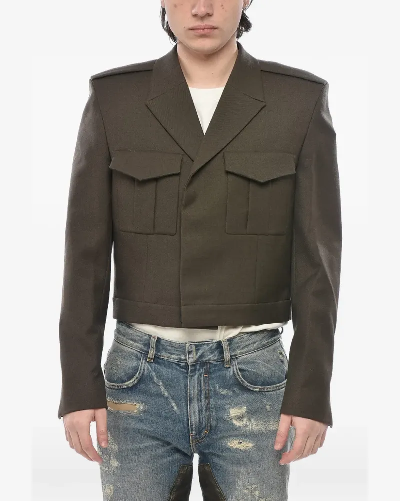 Givenchy Doppelreihiger Cropped-Blazer - Braun Braun