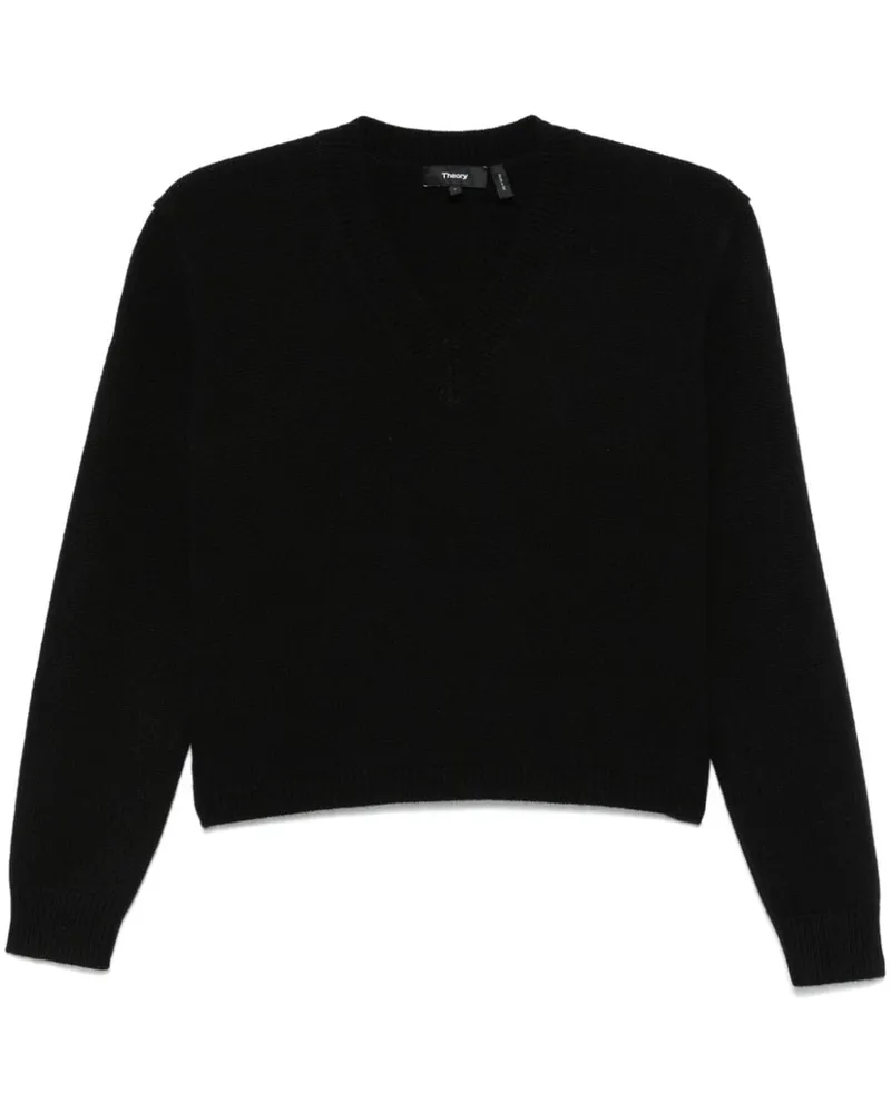 Theory Cropped-Pullover Schwarz