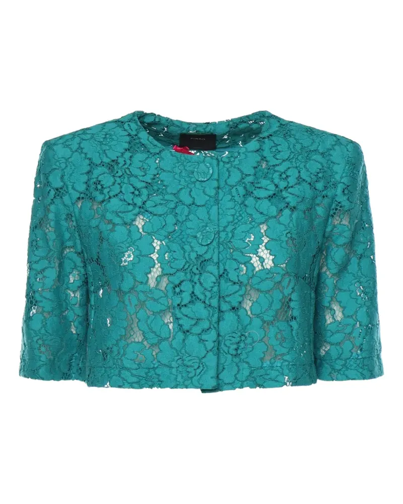 Pinko Lace Spencer Jacke mit Knöpfen - Grün Grün