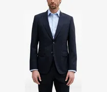 Karierter Anzug - Blau