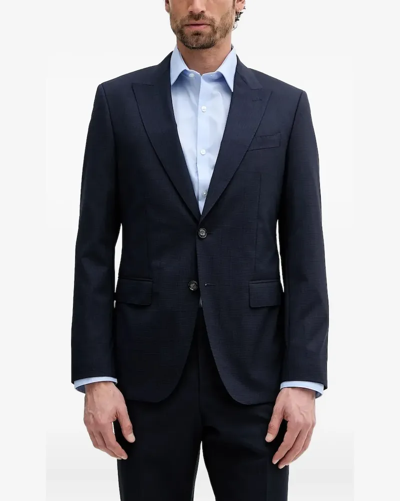 HUGO BOSS Karierter Anzug - Blau Blau