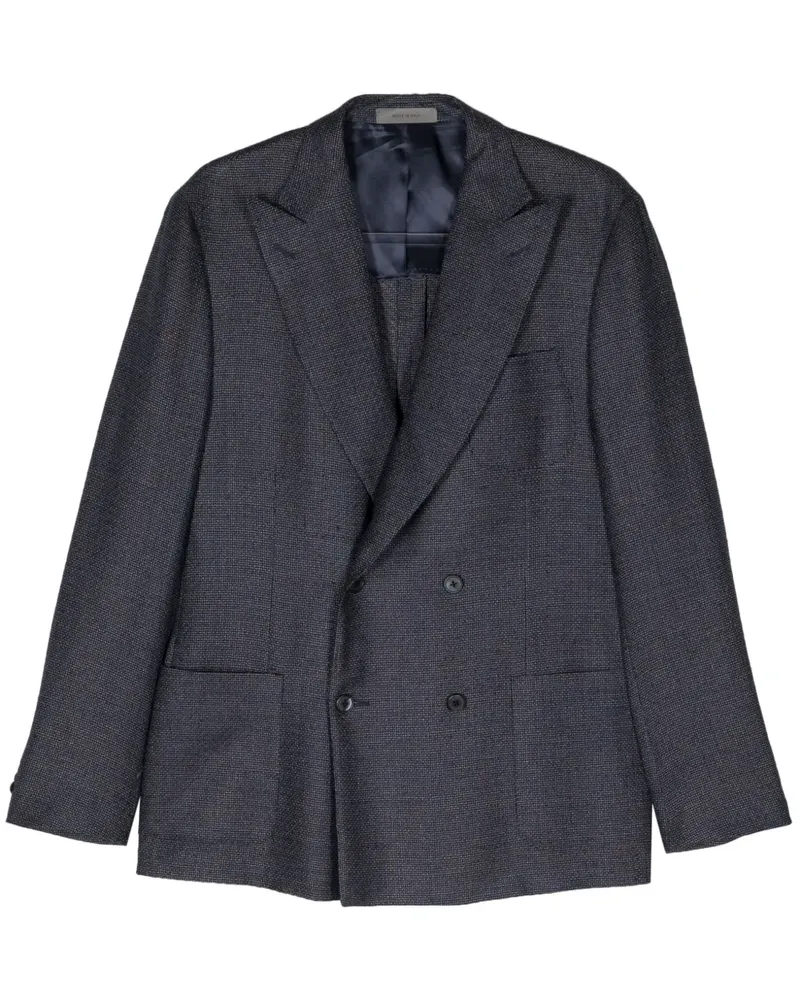 Corneliani Doppelreihiges Sakko mit steigendem Revers - Blau Blau