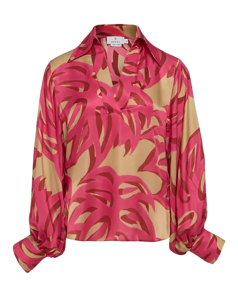 THEMIS Z Ismene Bluse mit Print - Rosa Rosa