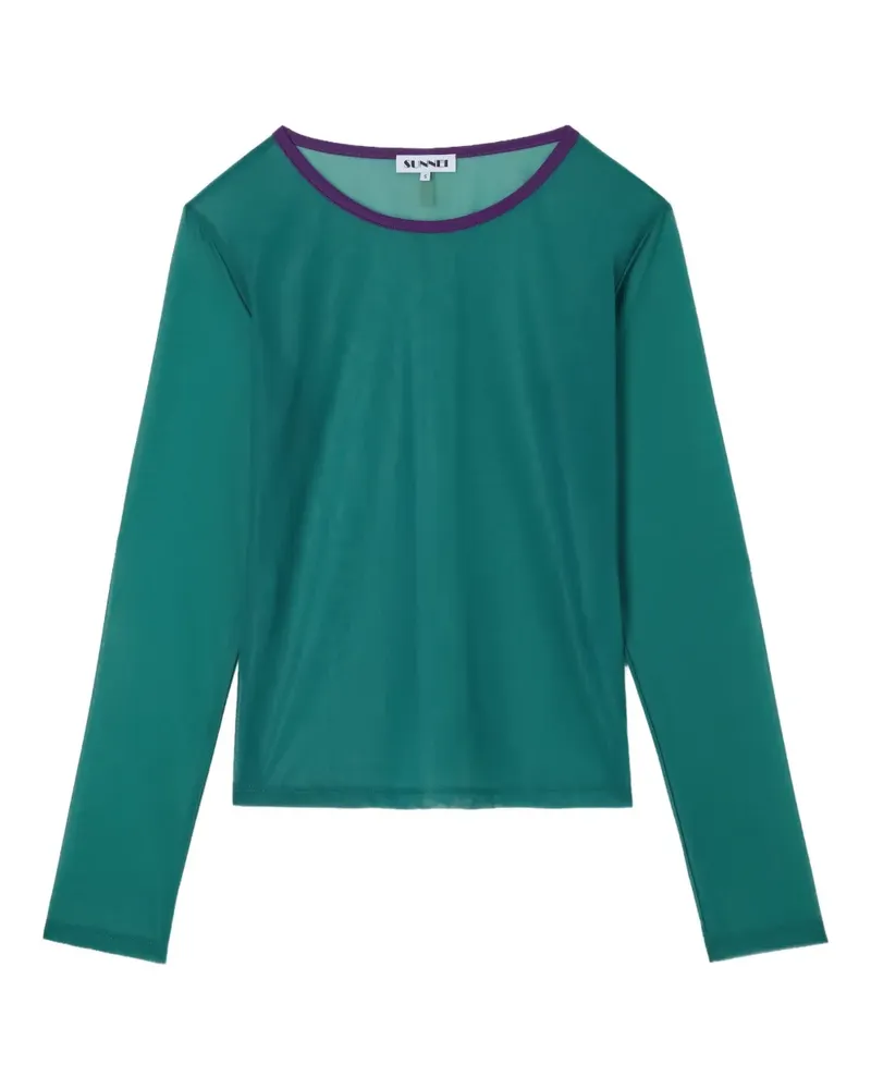 SUNNEI Langarmshirt mit Netz - Grün Grün