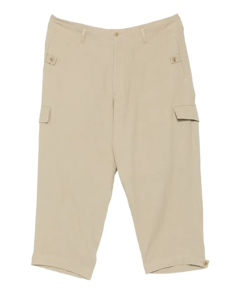 Yohji Yamamoto G-Tab Hose mit weitem Bein - Nude Nude