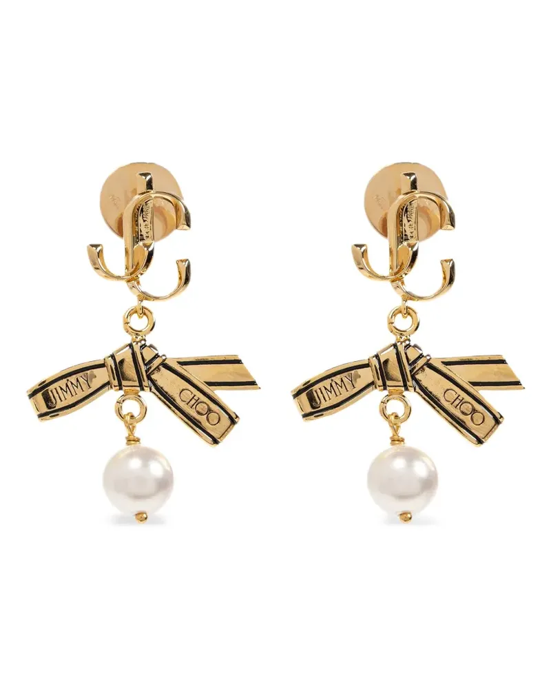 Jimmy Choo Ribbon Ohrringe - Gold Gold