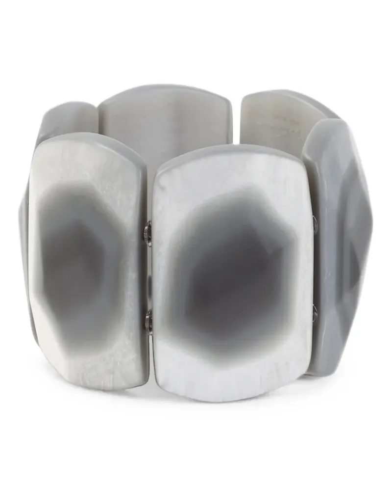 Giorgio Armani geometric-panel bracelets - Grau Grau