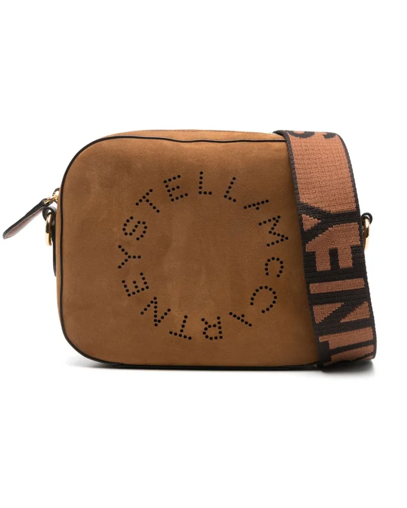 Stella McCartney Logo Camera Schultertasche - Braun Braun