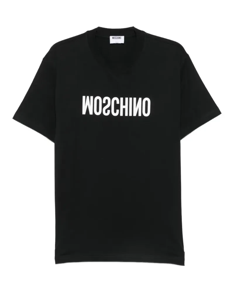 Moschino T-Shirt mit Logo-Print - Schwarz Schwarz