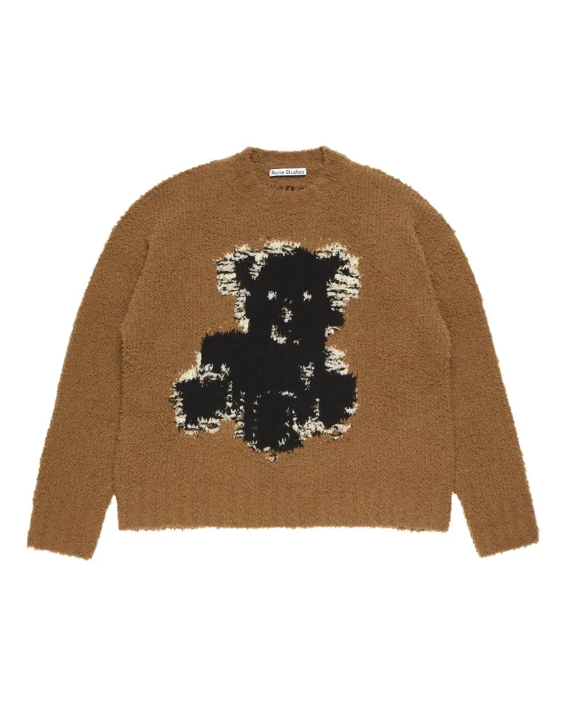 Acne Studios teddy-bear long-sleeve sweater - Braun Braun
