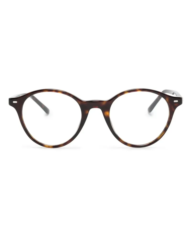 Ray Ban Bernard Brille mit rundem Gestell - Braun Braun