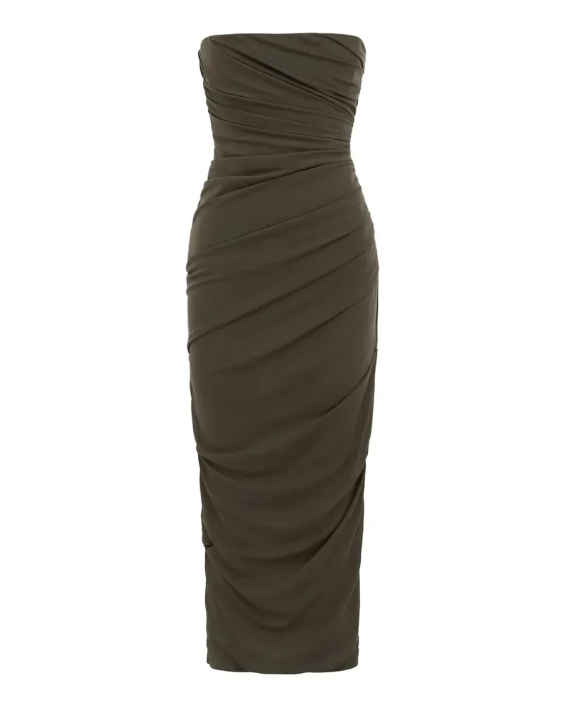 Alex Perry ruched strapless dress - Blau Blau